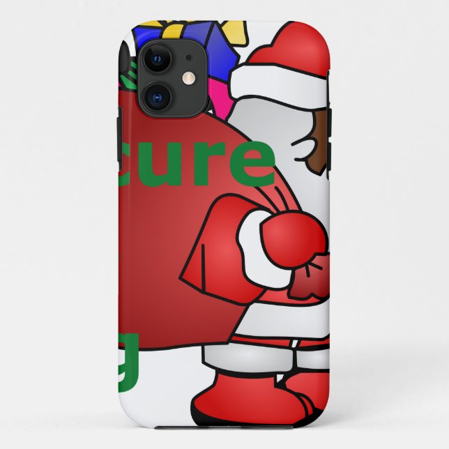 secure the bag black santa Case-Mate iPhone case (Back)
