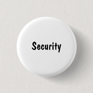Security 3 Cm Round Badge