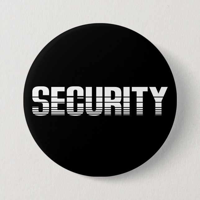 Security 7.5 Cm Round Badge (Front)