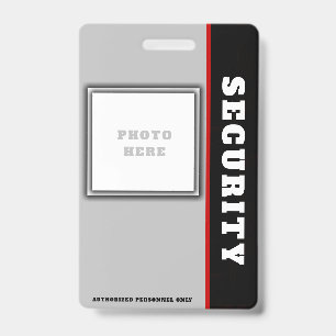 SECURITY BADGE ID BADGE