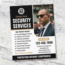 Security Bodyguard Services Company Logo Gold