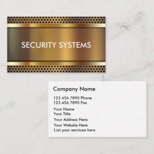 Security Business Cards