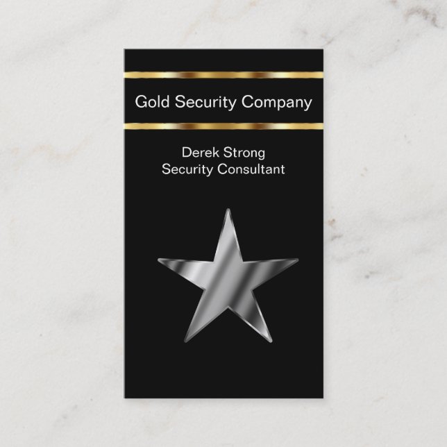 Security Business Cards (Front)