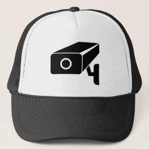 Security Cam trucker hat for video surveillance