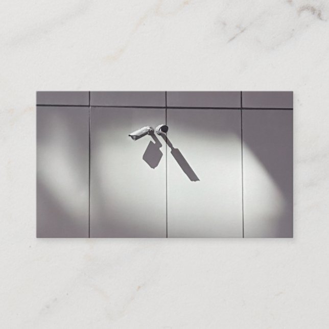 Security Camera CCTV Business Work Business Card (Front)