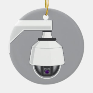 Security Camera Ceramic Tree Decoration