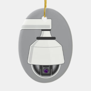 Security Camera Ceramic Tree Decoration