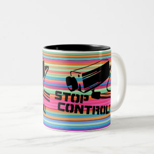 Security Camera Privacy Awareness Design Two-Tone Coffee Mug