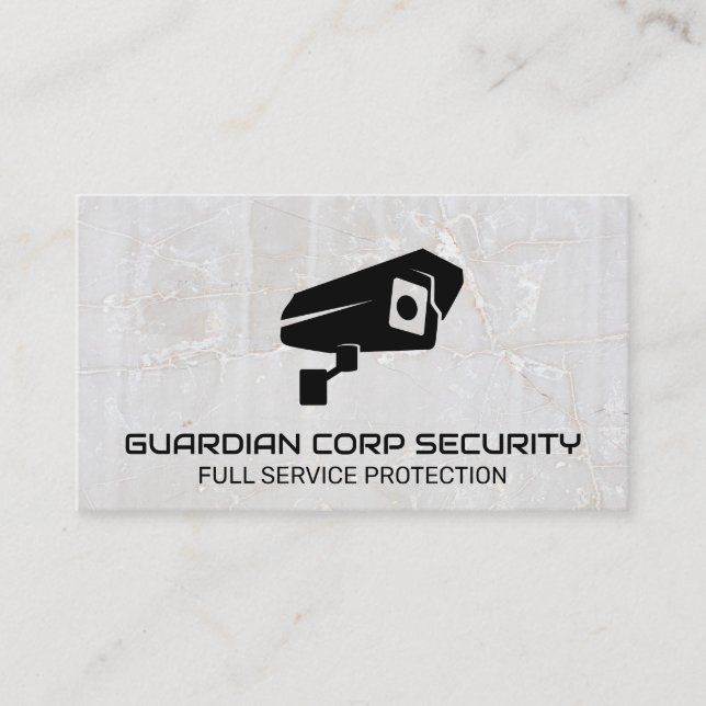 Security Camera | Protection Agency Business Card (Front)