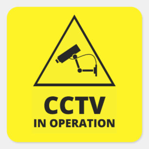 Security Camera Warning Stickers