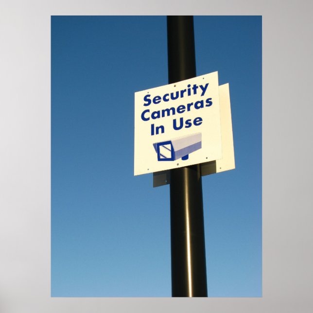 Security Cameras In Use Poster (Front)