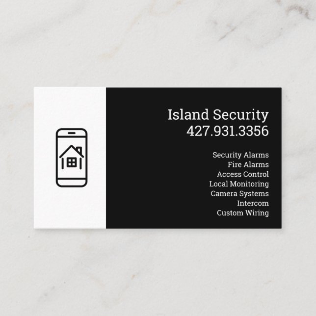 Security Company Business Card (Front)