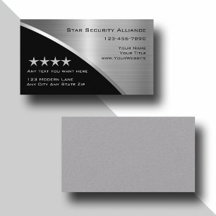 Security Consultant Modern Business Cards