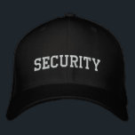 Security  embroidered in white on black cap|hat hat<br><div class="desc">Security embroidered in white on black cap|hat. The word SECURITY embroidered both on the front and back of the cap|hat. Security guard embroidered cap|hat is cool gift to the security staff of office, bank, school, college campus, university or any other place. Easy to customise Security gaurdd embroidered cap|hat with change...</div>