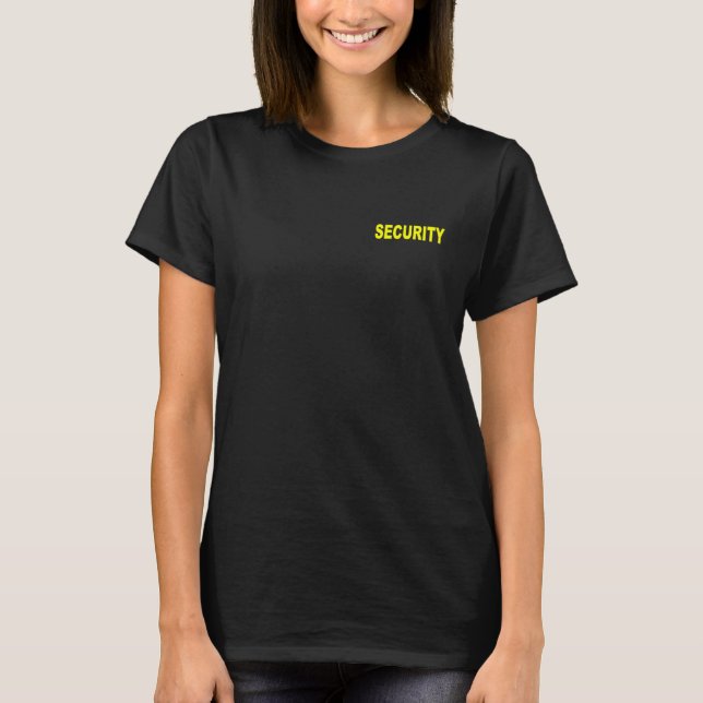 Security Event Safety Guard Professional Officer U T-Shirt (Front)