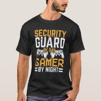Security Guard By Day Gamer By Night Bouncer Gamin
