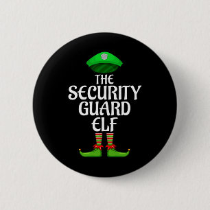 Security Guard Elf Matching Family Group Christmas 6 Cm Round Badge