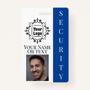 Security Guard Employee ID with Logo and Photo ID Badge