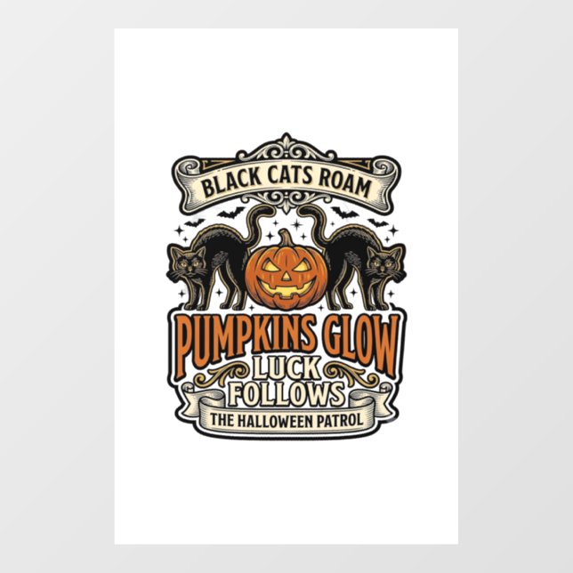 Security Guard Halloween Shirt with Black Cats & P (Sheet)