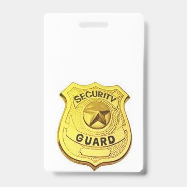 Security guard ID badge (Front)