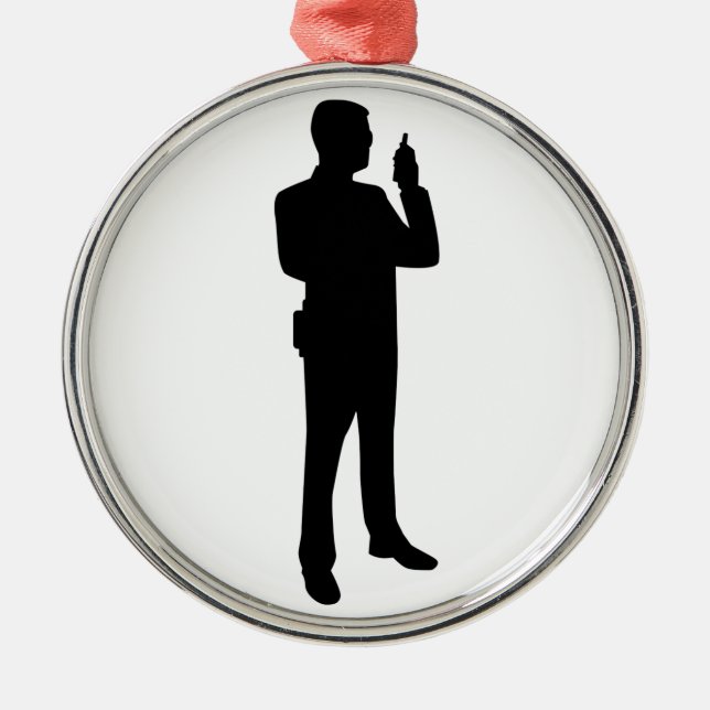 Security guard metal tree decoration (Front)