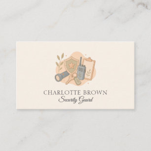 Security Guard Safety Protection Surveillance Business Card