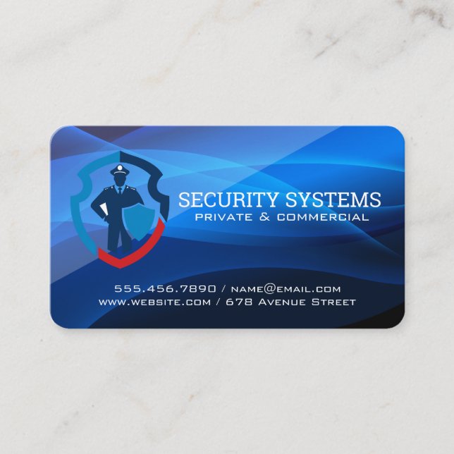 Security Guard | Tech Systems Business Card (Front)