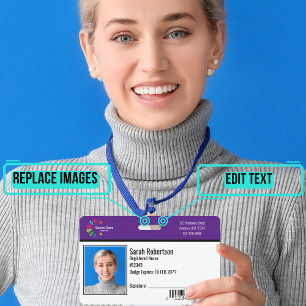Security ID Employee Badge - Horizontal
