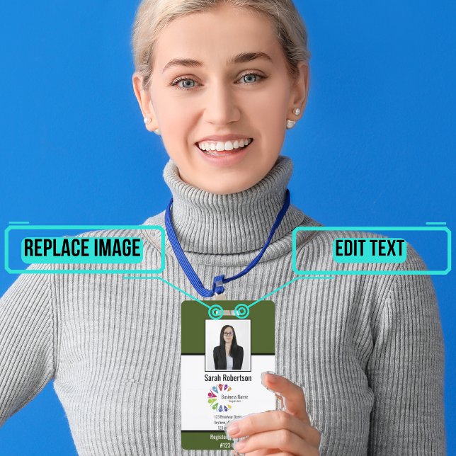 Security ID Employee Badge - Vertical ID Badge (Creating the right card is imperative to achieving security goals. )