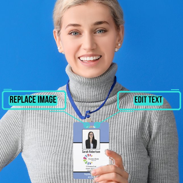 Security ID Employee Badge - Vertical ID Badge (Creating the right card is imperative to achieving security goals. )