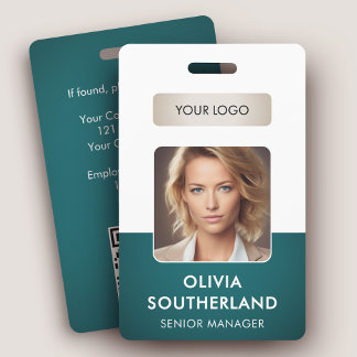 Security ID Employee Photo QR Code Conference Badge