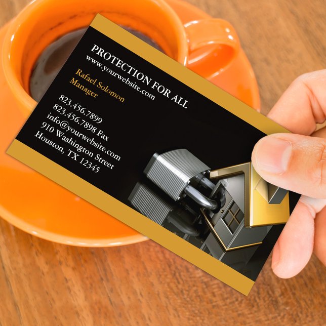 Security Insurance Business Card (Creator Uploaded)