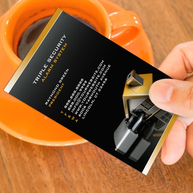 Security Insurance Business Card Template (Creator Uploaded)