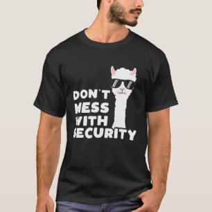 Security Llama Police for Parties T-Shirt