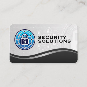 Security Lock Logo   AI Data Business Card