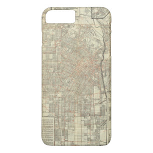 Security map and Street Railways in Los Angeles iPhone 8 Plus/7 Plus Case