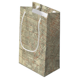 Security map and Street Railways in Los Angeles Small Gift Bag