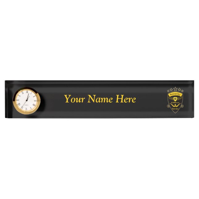 Security Nameplate (Front)