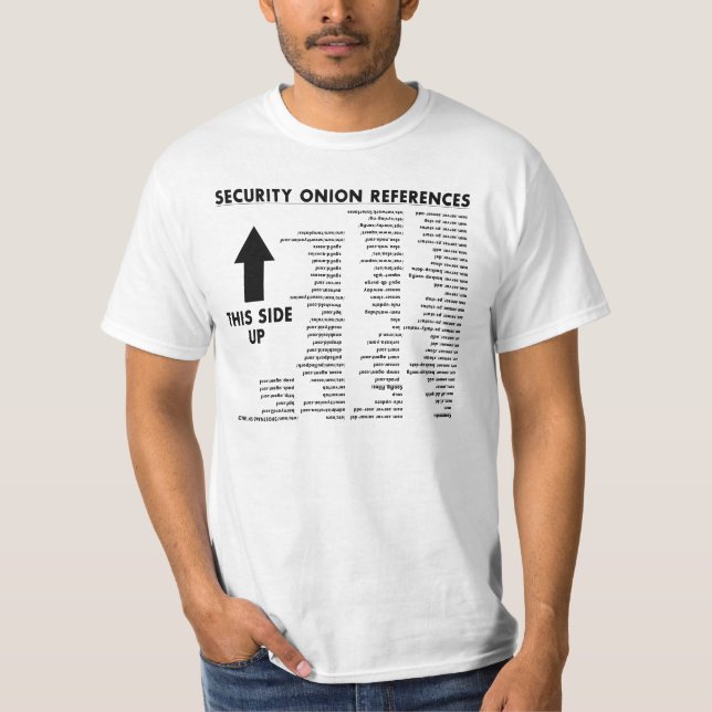 Security Onion Cheat Sheet Reference Shirt (Front)