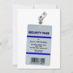 Security Pass Invitation