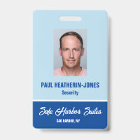 Security Photo I.D. Badge
