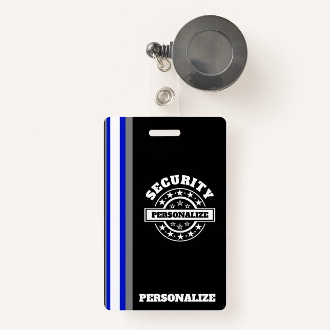 Security Plastic Badge ID Badge (Front with Retractable)