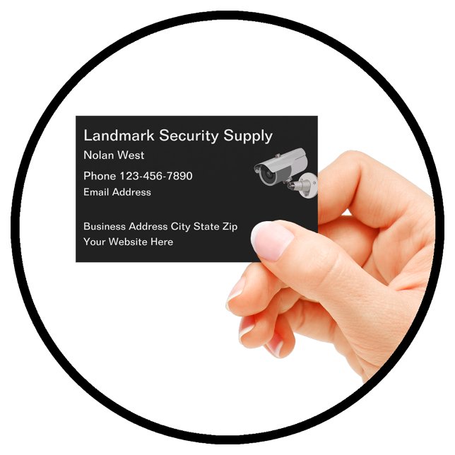 Security Products Services Mode Business Card (Creator Uploaded)