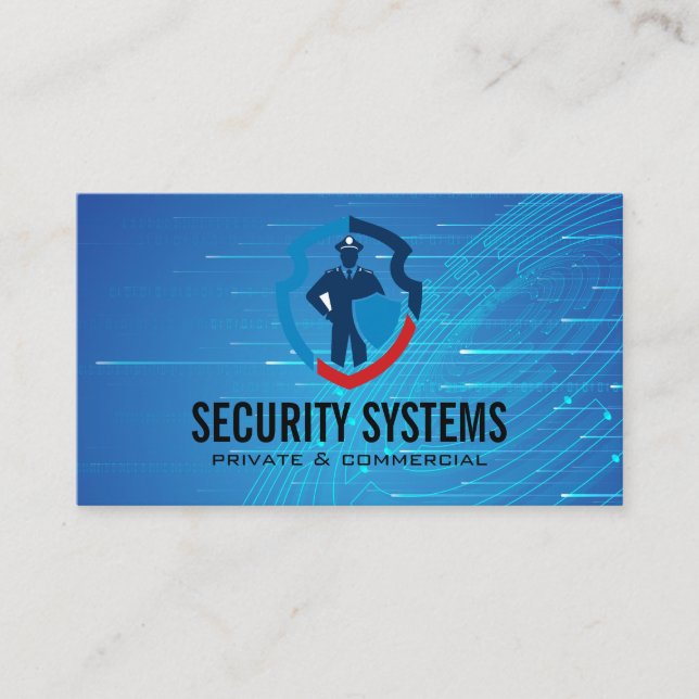 Security Protection | Online Tech Business Card (Front)