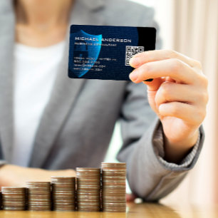 Security Shield Graphics   QR Code Business Card