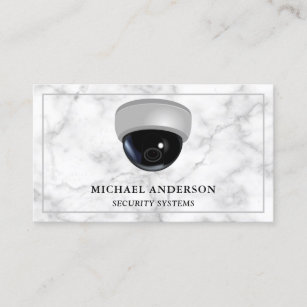 Security Solutions Surveillance System CCTV Camera Business Card