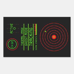 Security Surveillance LED Tracking Device X2 Fake Rectangular Sticker