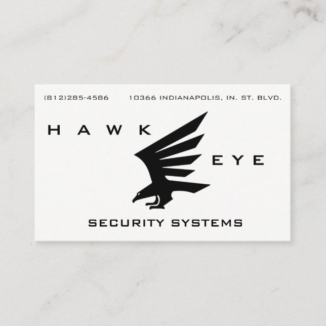 Security Systems Business Cards (Front)