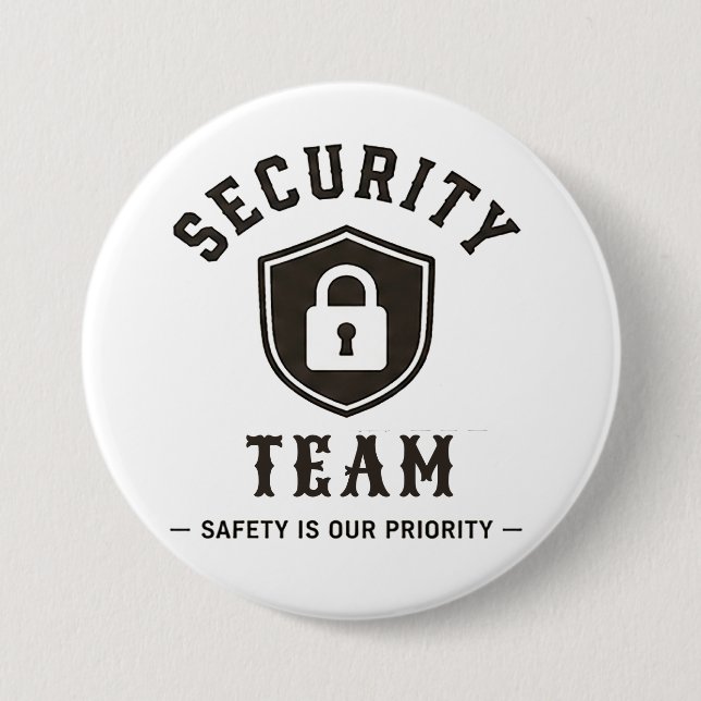 🛡️ Security Team Professional Staff 🛡️ 7.5 Cm Round Badge (Front)