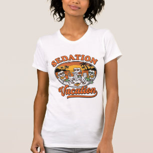 Sedation Vacation Retro Dental Humour Shirt Design